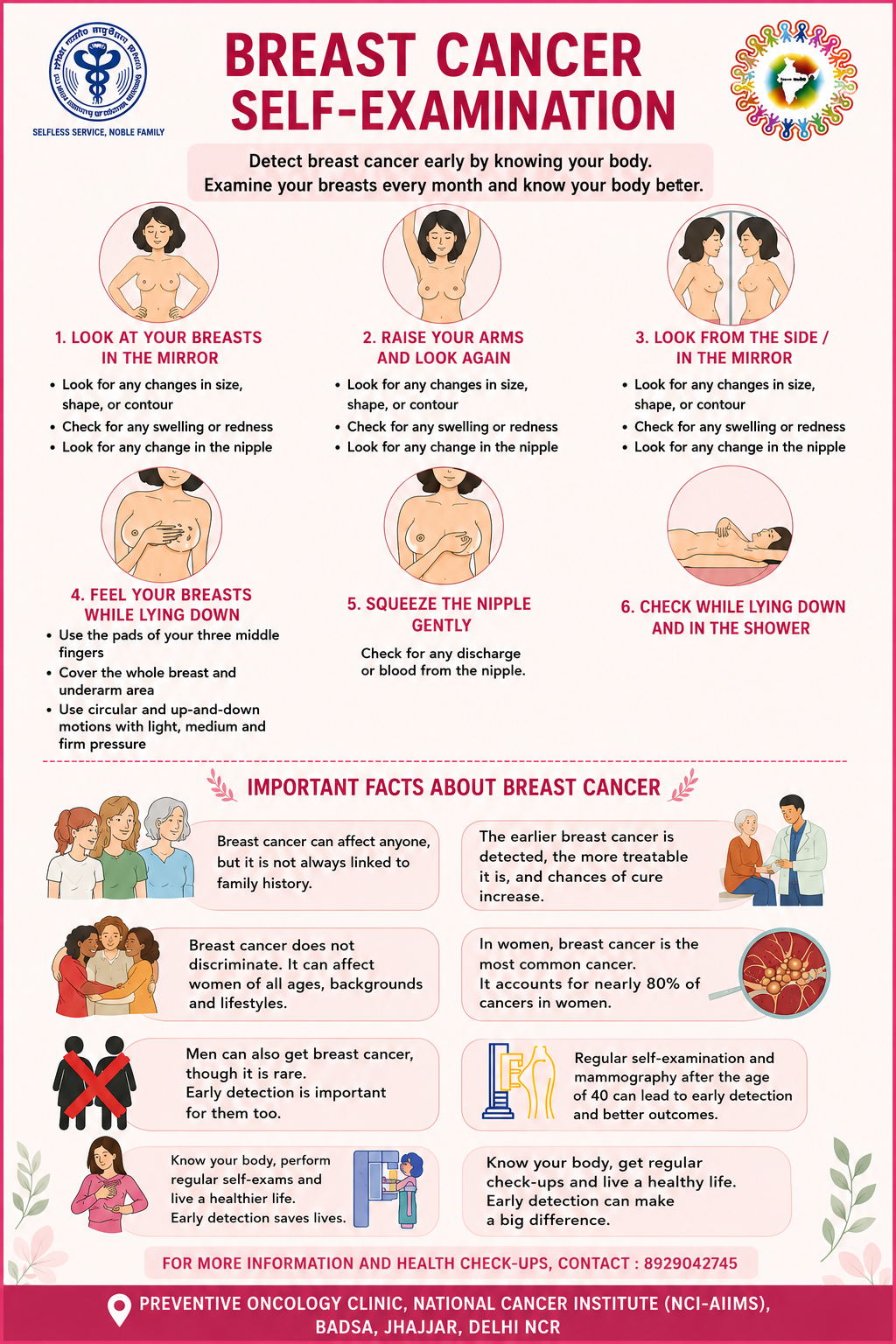 Early Symptoms and Prevention Awareness Poster